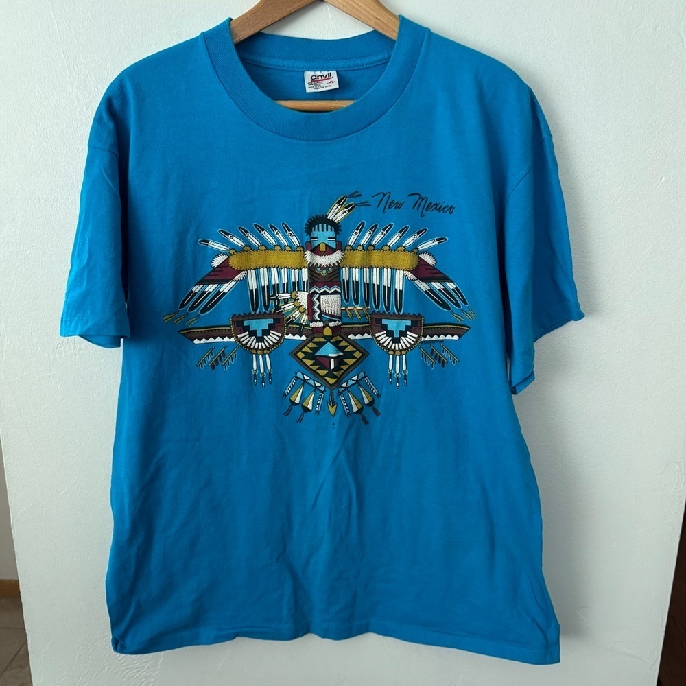 Vintage single stitch 1994 Anvil New Mexico graphic tshirt Size XL